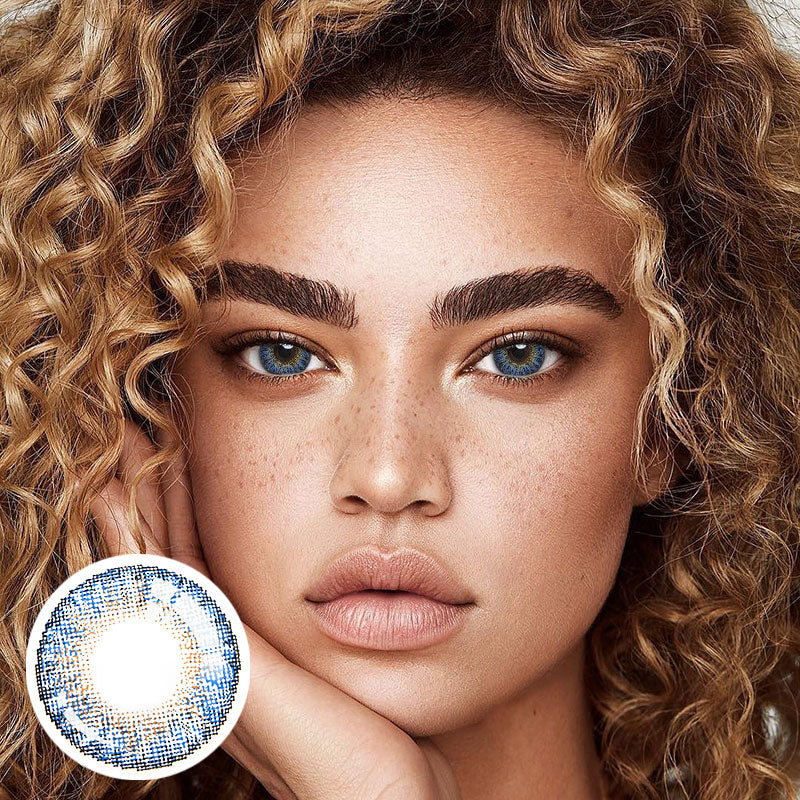 3-Tone True Sapphire Colored Contact Lenses – Mecoeye
