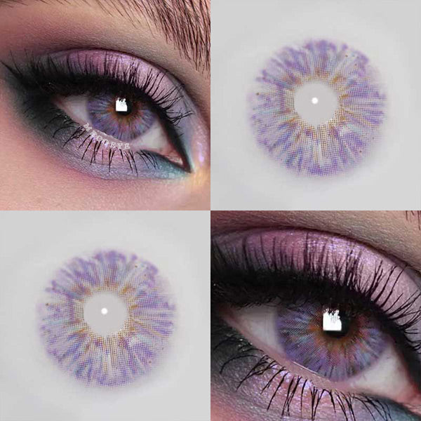 Purple top colored contacts