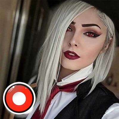 Red vampire Halloween Contact Lenses Yearly
