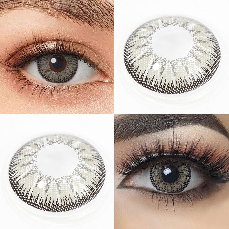 Vika Tricolor Gray Colored Contact Lenses – Mecoeye